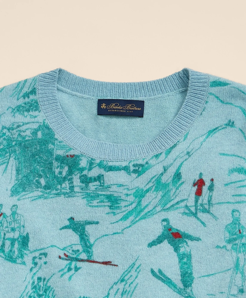 Merino Wool Ski-Motif Sweater, image 5