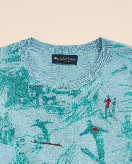 Merino Wool Ski-Motif Sweater, image 5