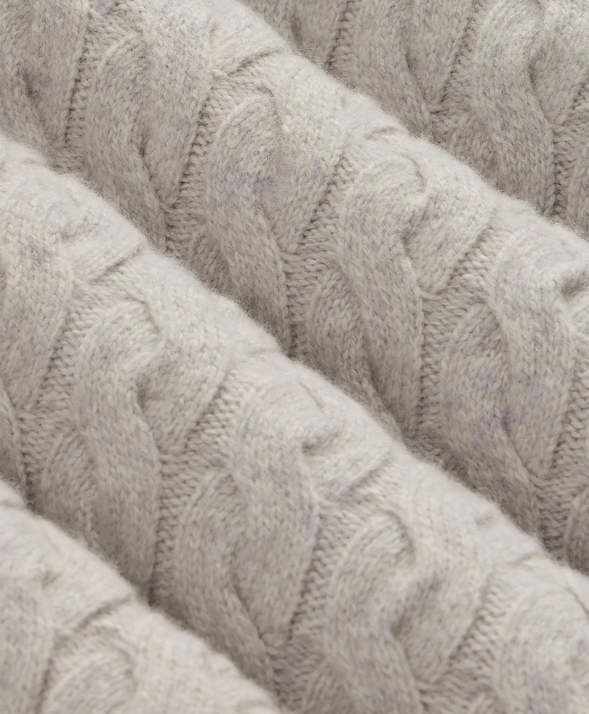 Merino Wool Cable-Knit Fair Isle Sweater, image 6