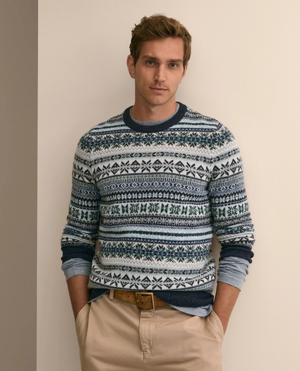 Lambswool Fair Isle Sweater, image 1