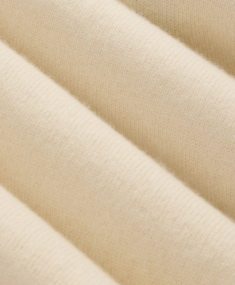 Cashmere Button Mock-Neck Elbow Patch Sweater, image 8