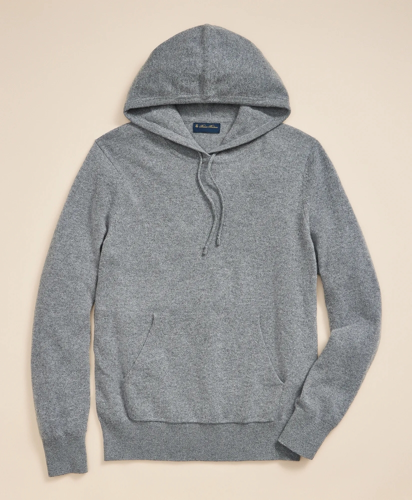 3-Ply Cashmere Hoodie Sweater, image 2