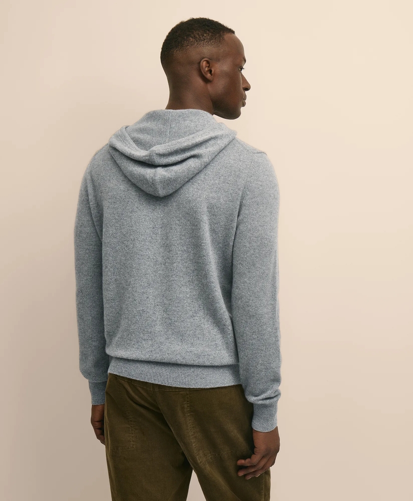 3-Ply Cashmere Hoodie Sweater, image 4