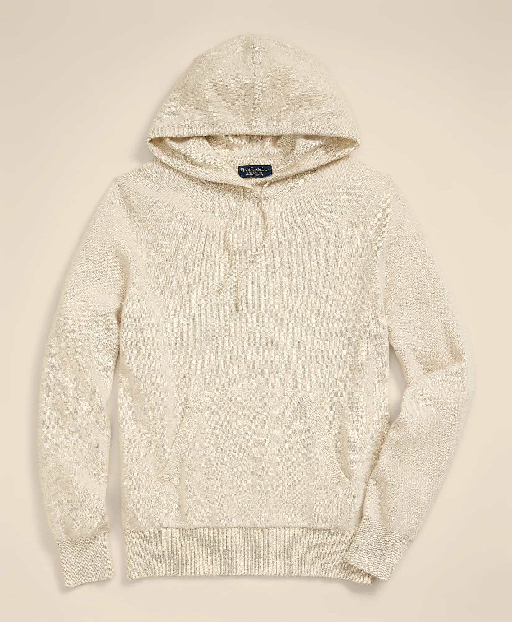 3-Ply Cashmere Hoodie Sweater, image 1
