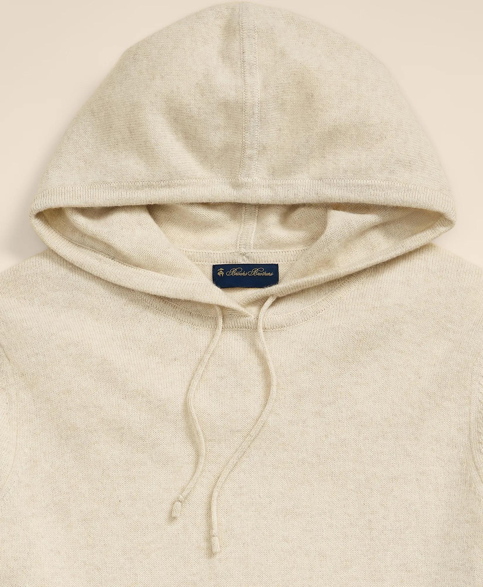3-Ply Cashmere Hoodie Sweater, image 2