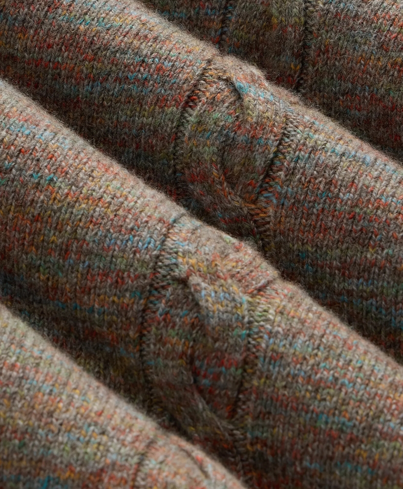 Wool-Yak-Cashmere Cable Knit Sweater Vest, image 7