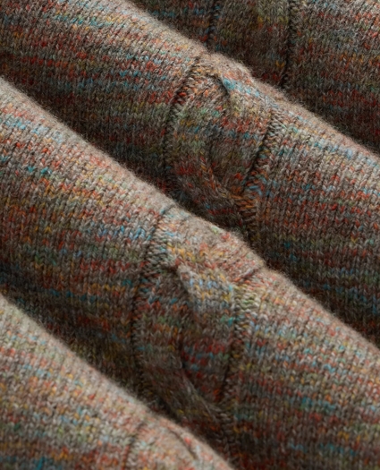 Wool-Yak-Cashmere Cable Knit Sweater Vest, image 7