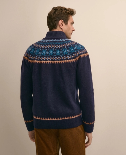 Wool-Alpaca Fair Isle Cardigan, image 4