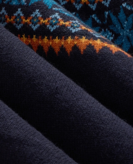 Wool-Alpaca Fair Isle Cardigan, image 6