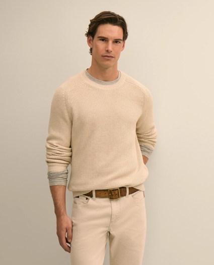 Supima&reg; Cotton English Rib Sweater