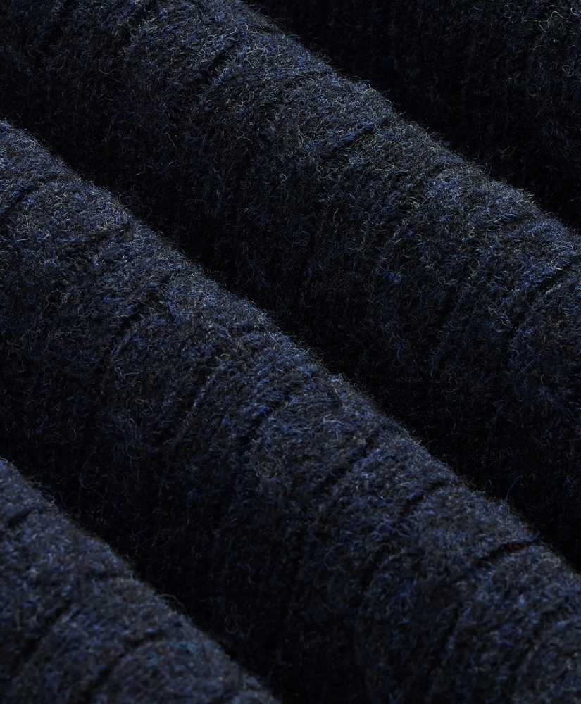 Shetland Wool Cable Knit Sweater, image 3