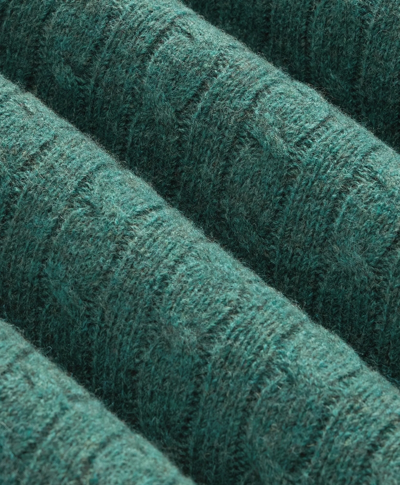 Shetland Wool Cable Knit Sweater, image 3