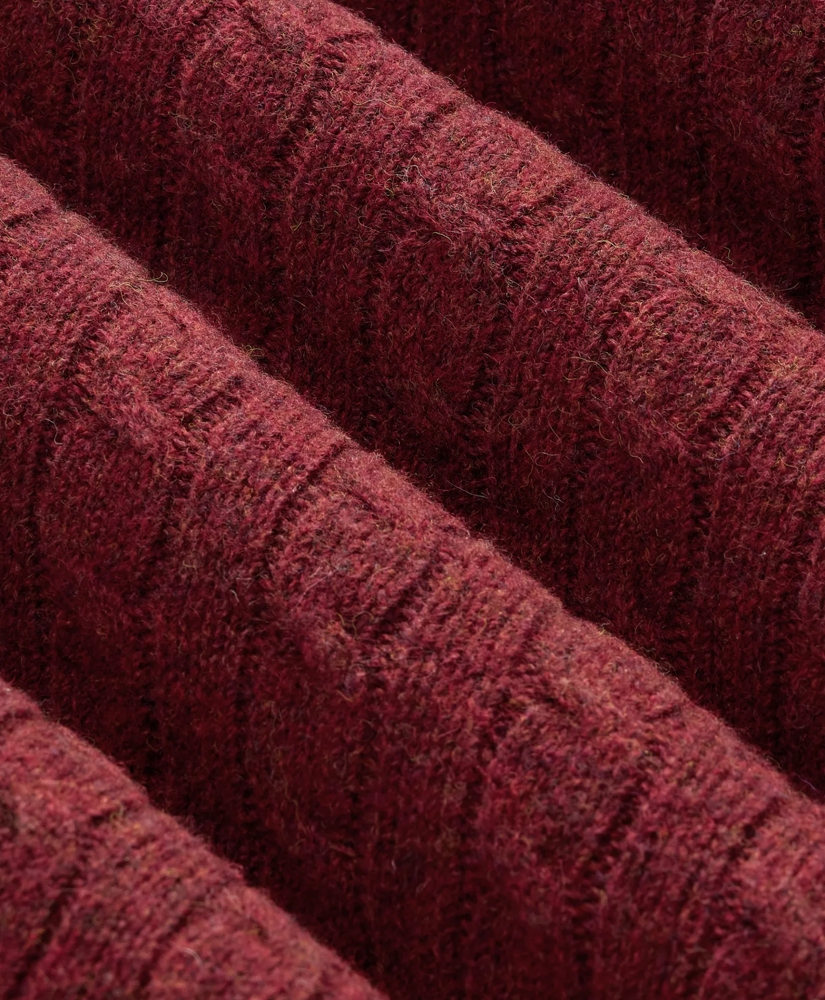 Shetland Wool Cable Knit Sweater, image 6