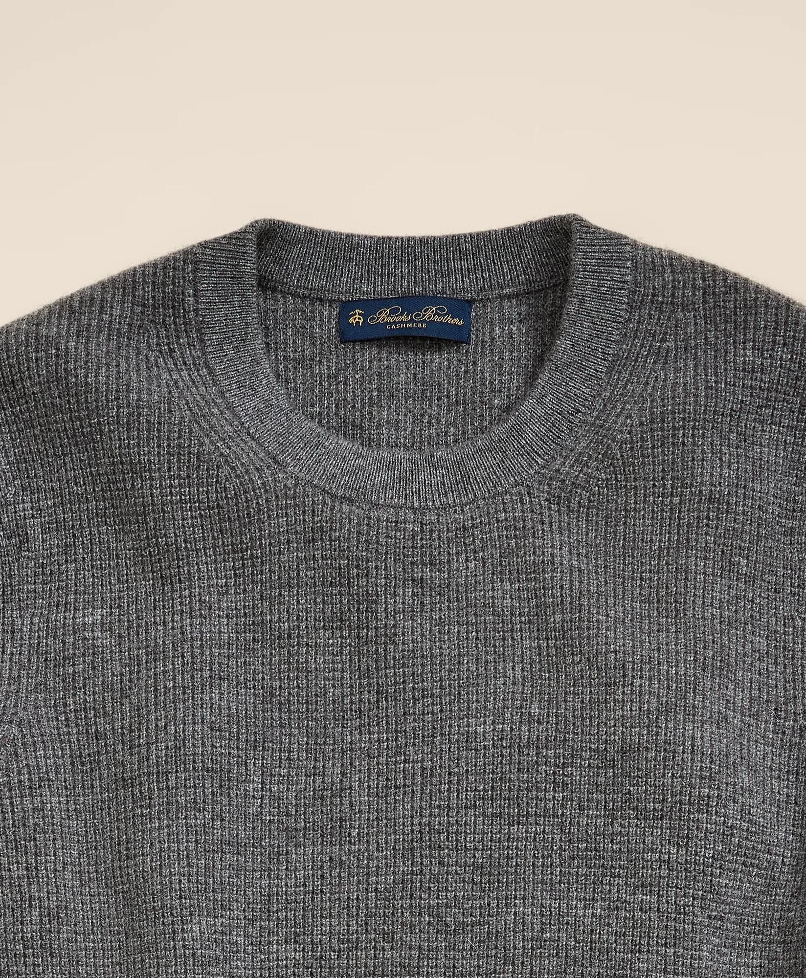 Cashmere Waffle-Knit Sweater, image 2
