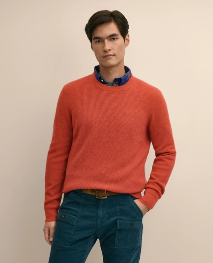 Cashmere Waffle-Knit Sweater, image 1