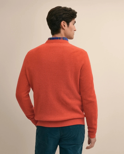 Cashmere Waffle-Knit Sweater, image 4