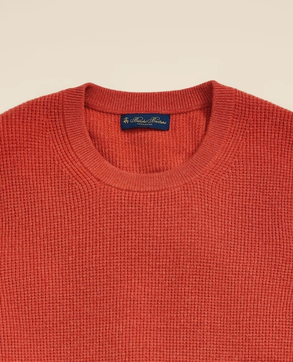 Cashmere Waffle-Knit Sweater, image 5