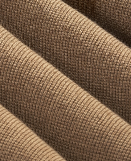 Cashmere Waffle-Knit Quarter-Zip Sweater, image 3