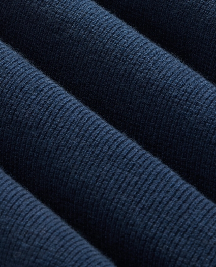 Cashmere Waffle-Knit Quarter-Zip Sweater, image 3