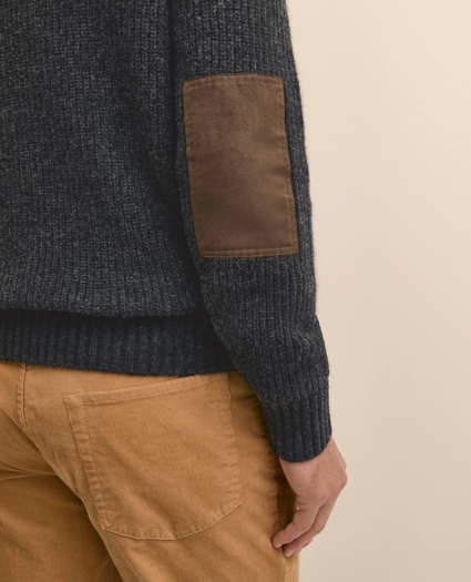 Lambswool English-Rib Military Sweater, image 5