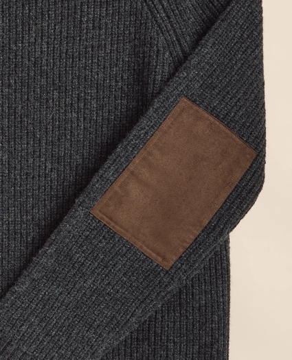 Lambswool English-Rib Military Sweater, image 7