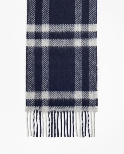 Navy Tartan Scarf, image 2