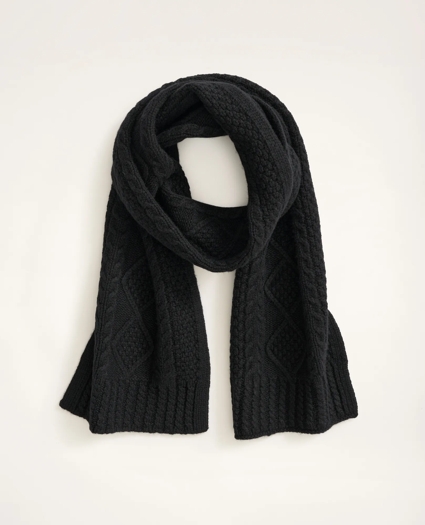 Aran Cable Knit Scarf, image 1