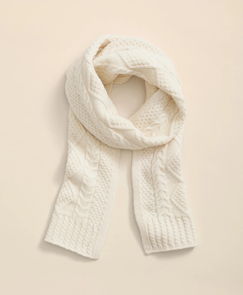 Aran Cable Knit Scarf