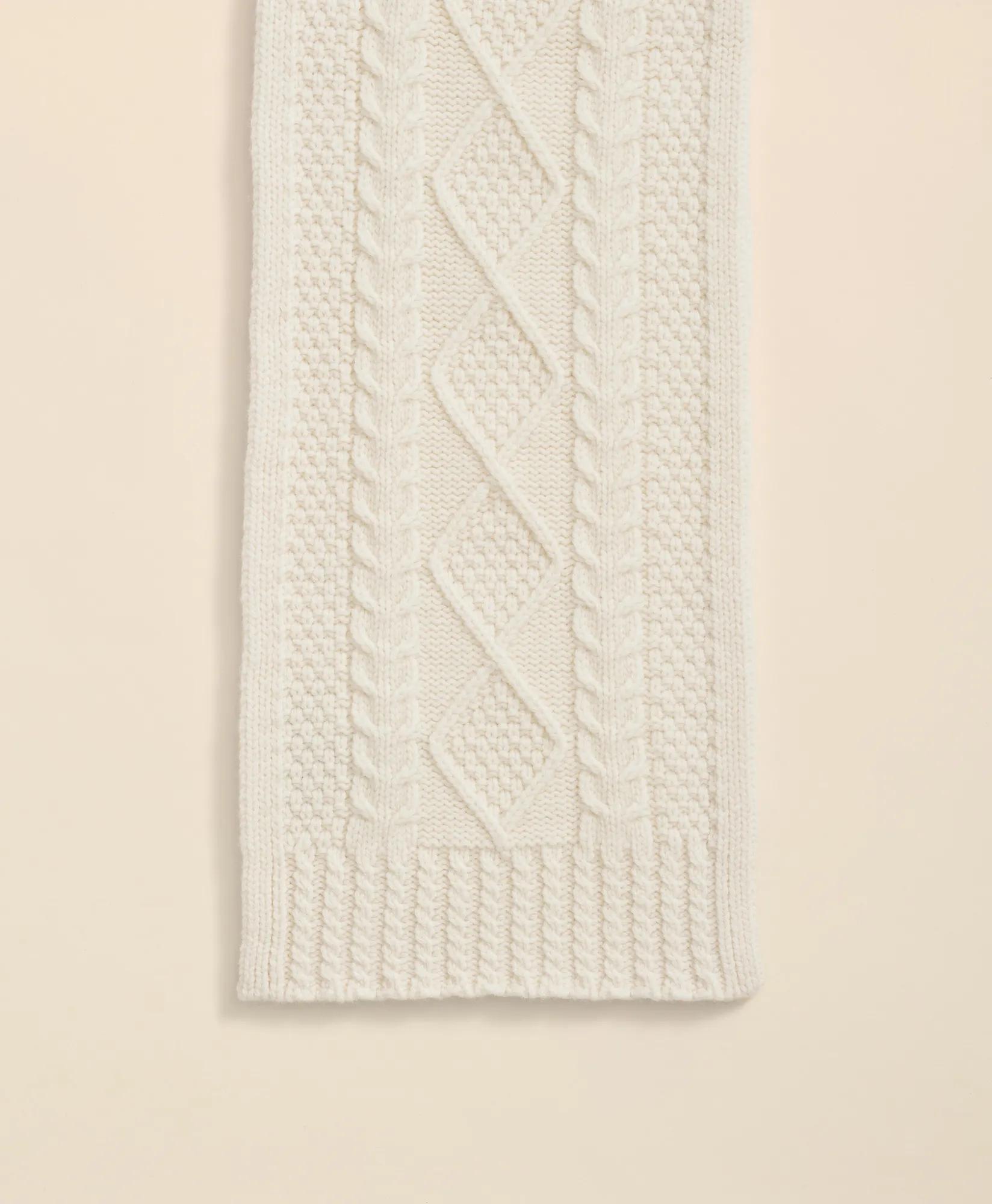 Aran Cable Knit Scarf, image 2