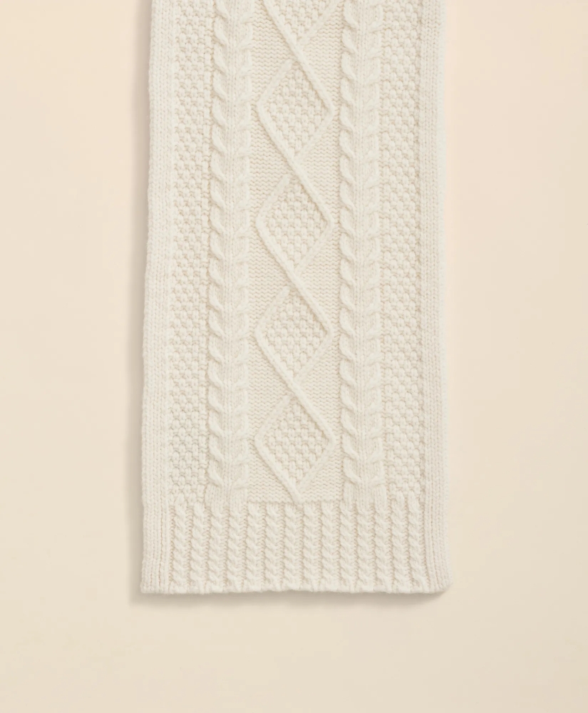 Aran Cable Knit Scarf