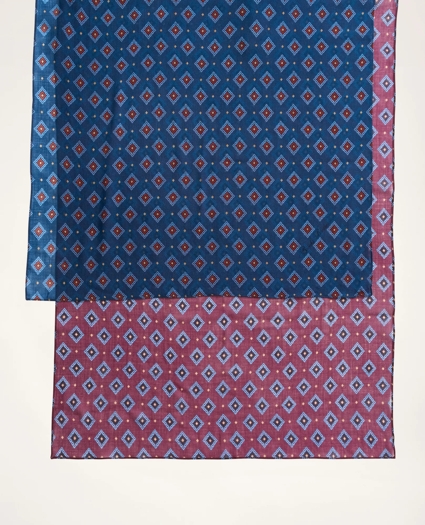 Geometric Printed Wool Scarf, image 2