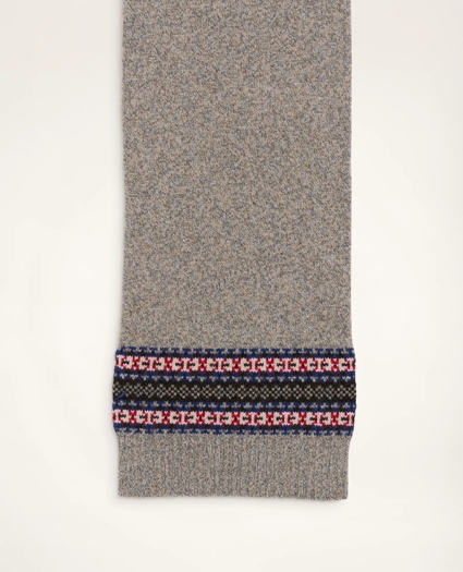 Merino Wool Blend Fair Isle  Scarf, image 2