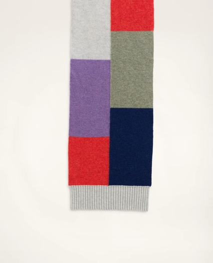 Lambswool Color-Block Scarf, image 2