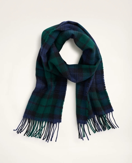 Lambswool Black Watch Tartan Scarf, image 1