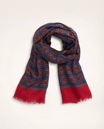 Lambswool Medallion Scarf, image 1