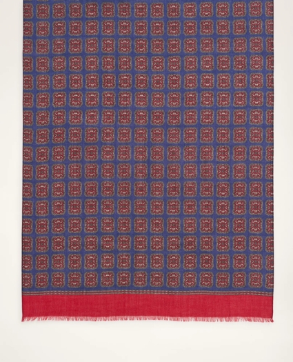 Lambswool Medallion Scarf, image 2