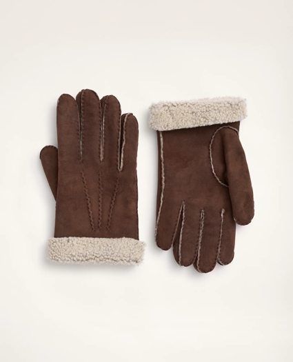 Nubuck Shearling Gloves