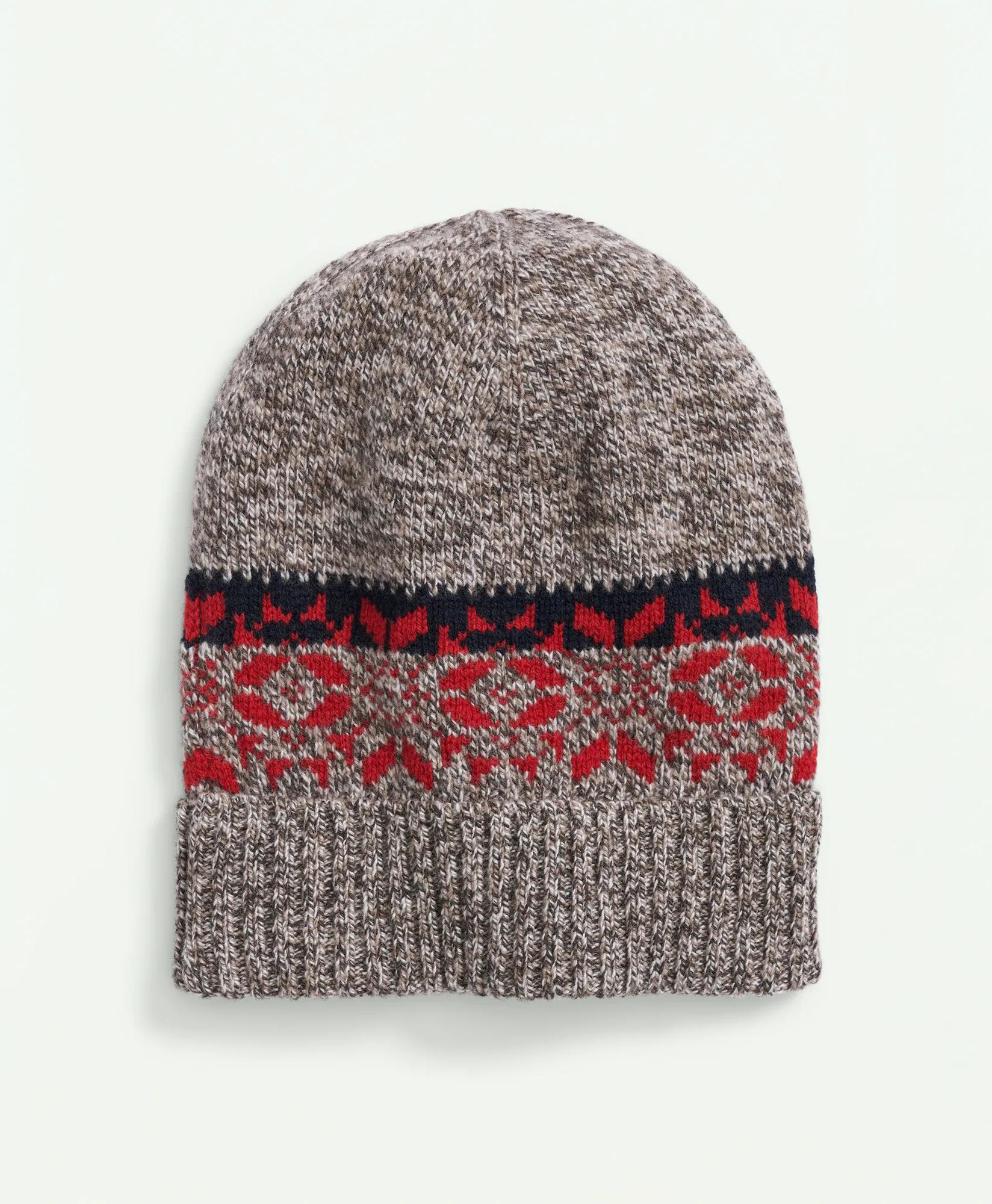 Merino Wool Snowflake Beanie, image 1