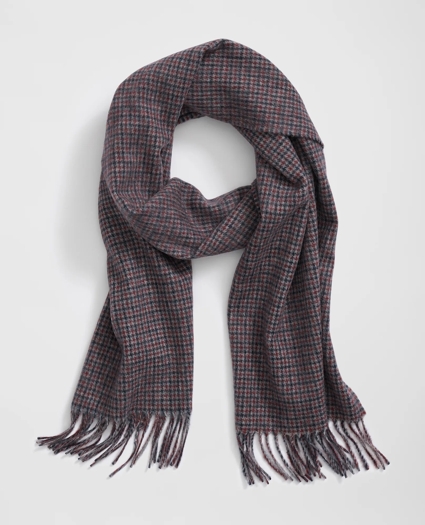 Lambswool Guncheck Scarf, image 1