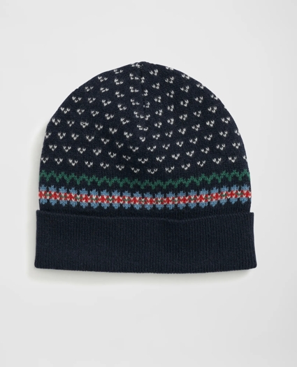 Wool-Alpaca Holiday Fair Isle Hat