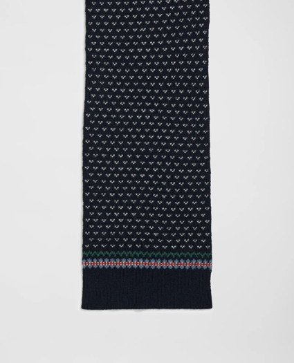 Wool-Alpaca Holiday Fair Isle Scarf, image 2