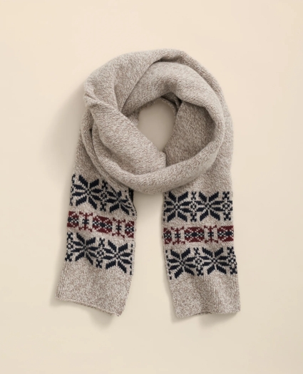 Wool-Cashmere Archive Jacquard Scarf, image 1