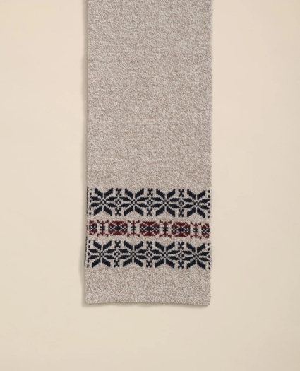 Wool-Cashmere Archive Jacquard Scarf, image 2