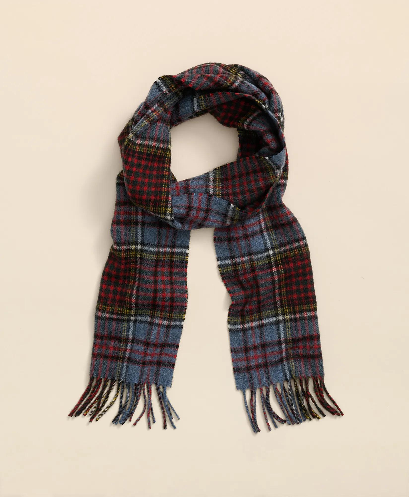 Merino Wool Tartan Scarf, image 1