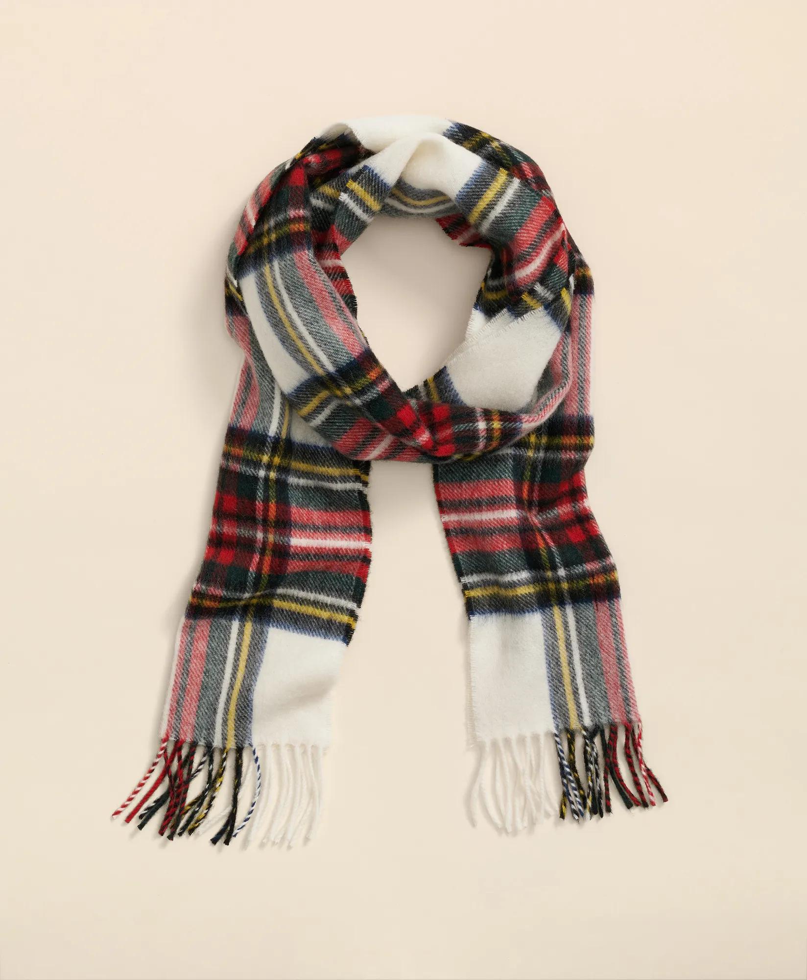 Merino Wool Tartan Scarf, image 1