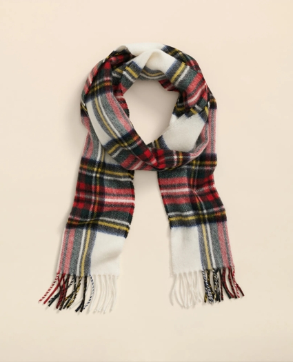 Merino Wool Tartan Scarf, image 1