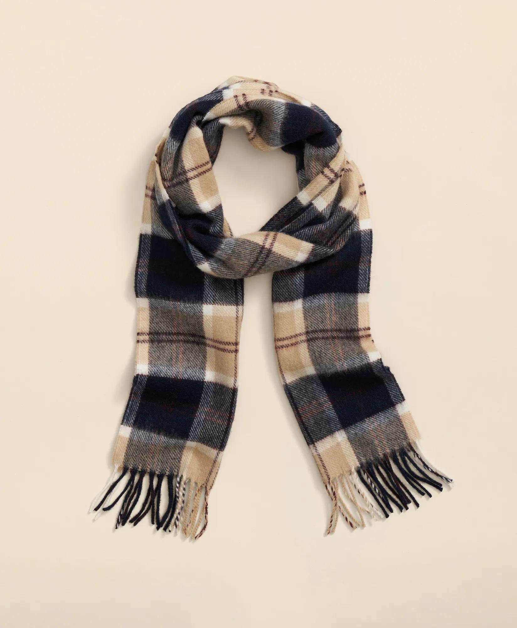 Merino Wool Tartan Scarf, image 1