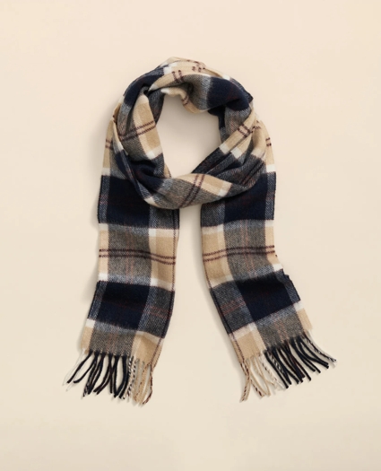 Merino Wool Tartan Scarf, image 1