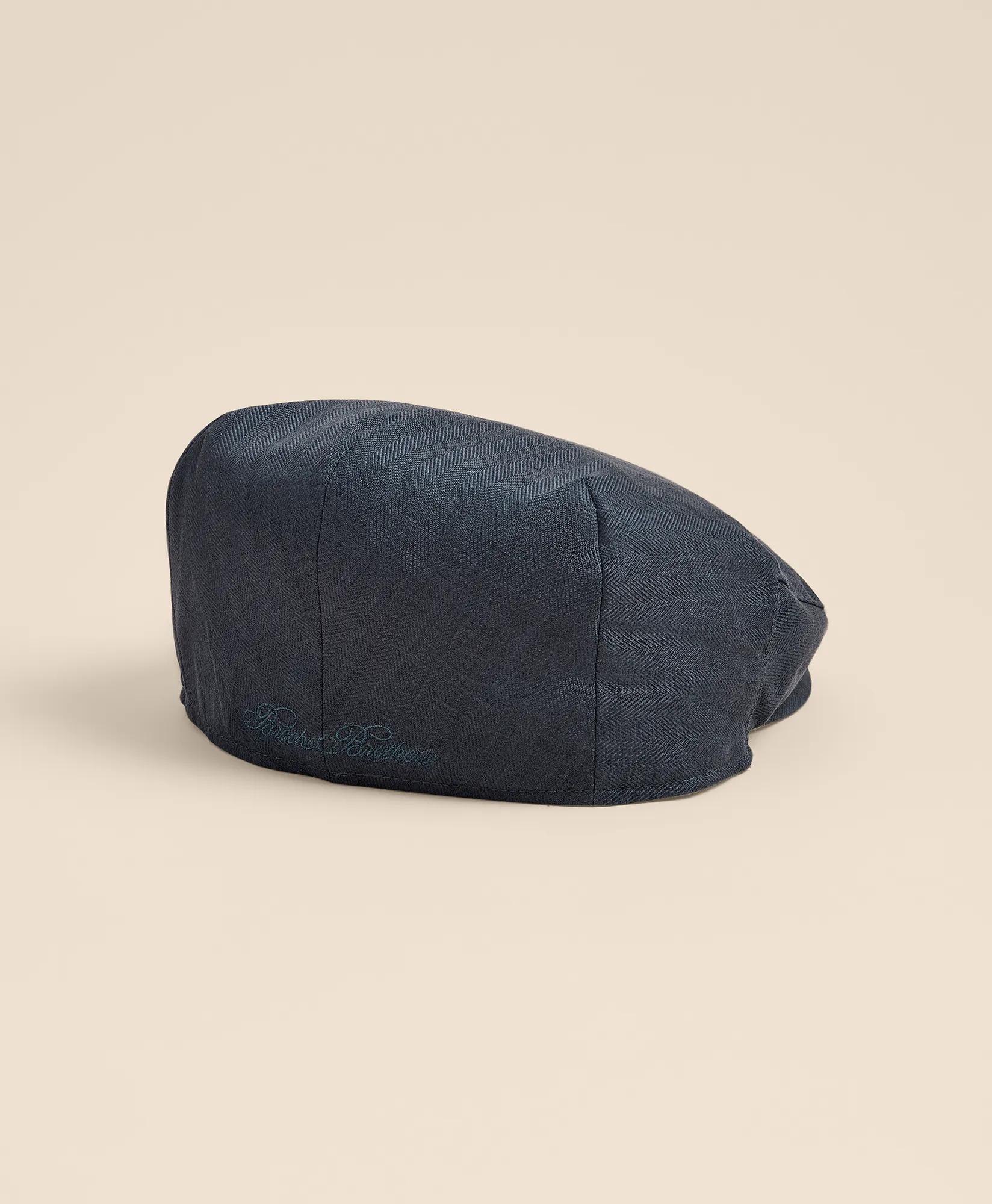 Linen Blend Herringbone Ivy Cap, image 2