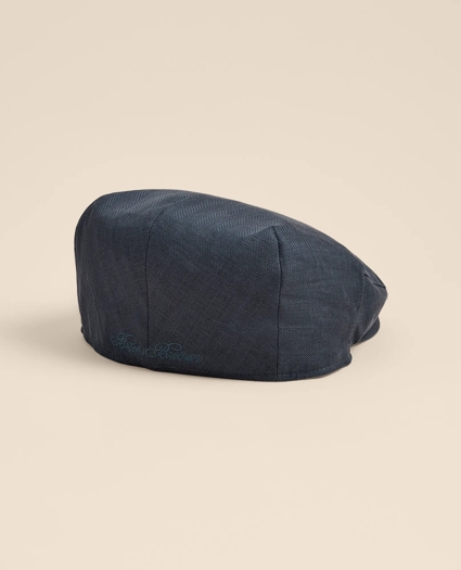 Linen Blend Herringbone Ivy Cap, image 2